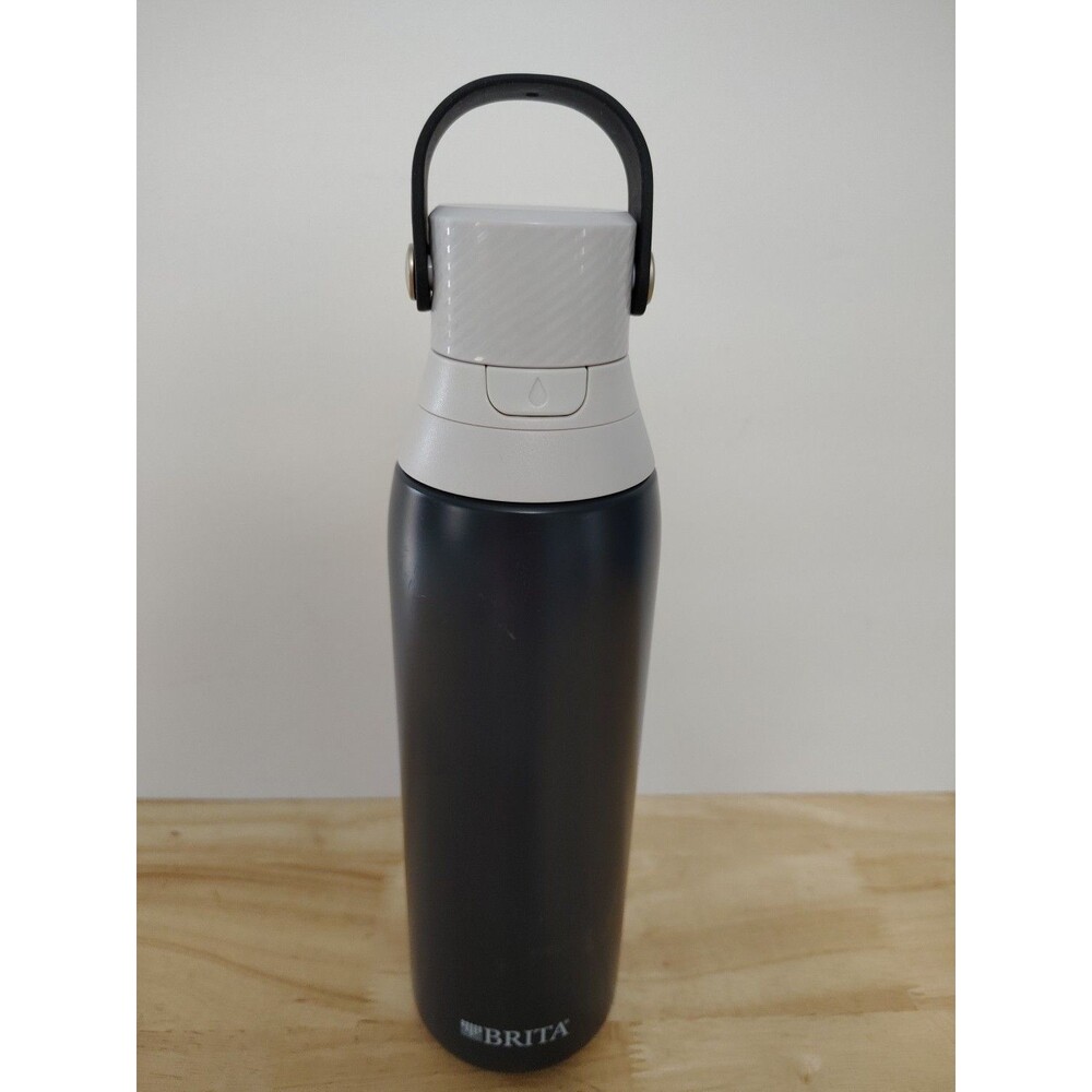 20oz Brita Blue Stainless Steel Water Bottle With Filter BPA Free Flip Lid